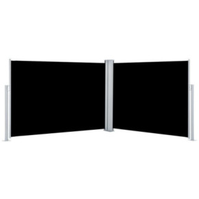 Copertină Laterală Retractabilă - Negru - 100x1000 cm 2