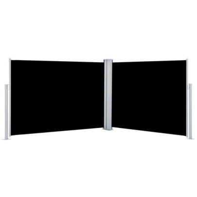 Copertină Laterală Retractabilă - Negru - 100x1000 cm