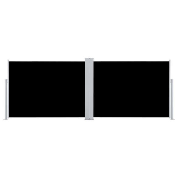 Copertină Laterală Retractabilă - Negru - 100x1000 cm