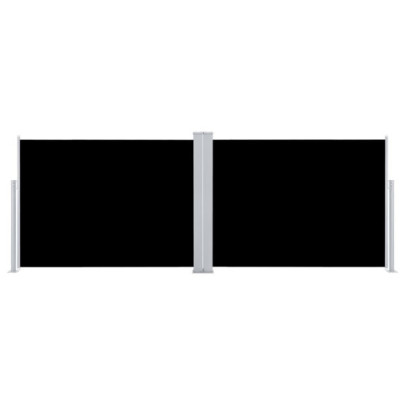 Copertină Laterală Retractabilă - Negru - 100x1000 cm