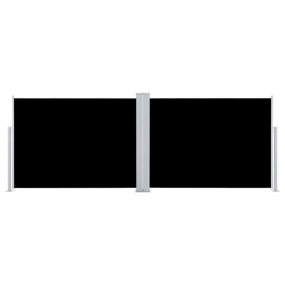 Copertină Laterală Retractabilă Negru 120x1000 cm