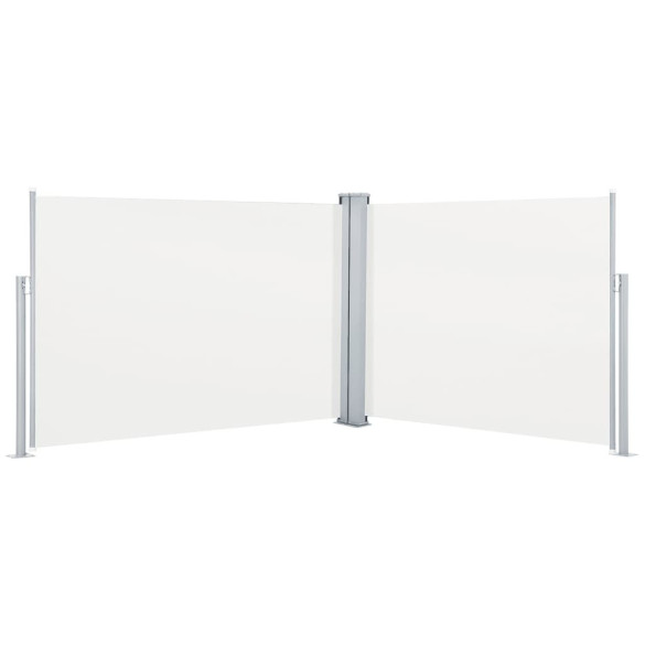 Copertină Laterală Retractabilă - Crem 120x1000 cm | Livrare Gratuită