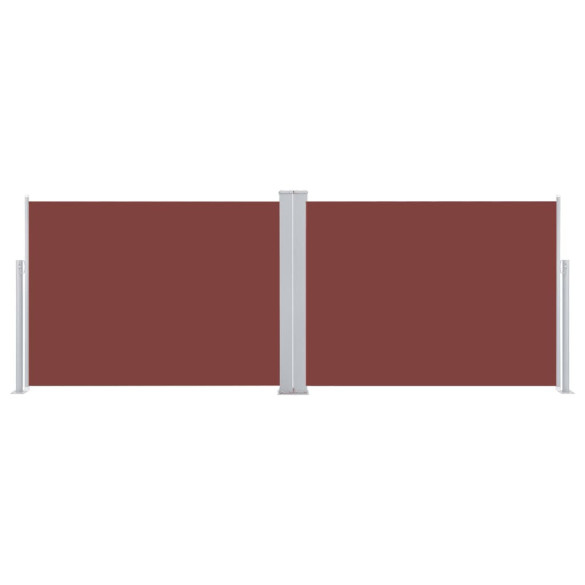 Copertină Laterală Retractabilă Maro 120x1000 cm | Livrare Gratuită