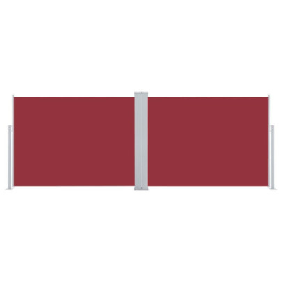 Copertină Laterală Retractabilă Roșie - 120x1000 cm