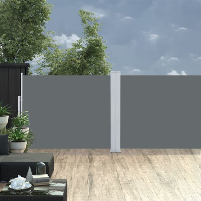Copertină Laterală Retractabilă Antracit - 140x1000 cm