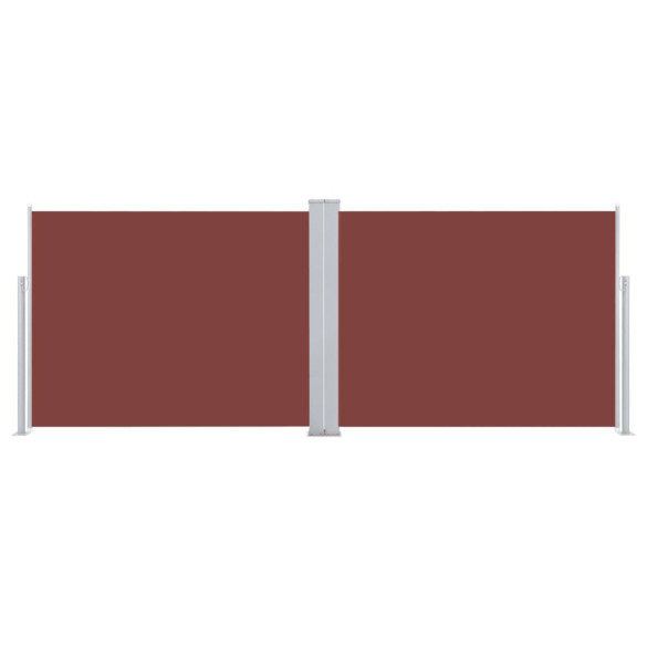 Copertină Laterală Retractabilă Maro 140x1000 cm
