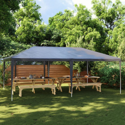 Cort de petrecere profesional - antracit - 4 x 6 m - 90 g/m²