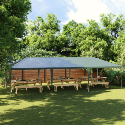 Cort de petrecere profesional - verde - 4 x 9 m - 90 g/m²