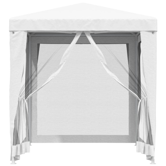 Cort de petrecere cu plasă, 4 pereți - Alb, 2x2m Cort de petrecere cu plasă, 4 pereți - Alb, 2x2m