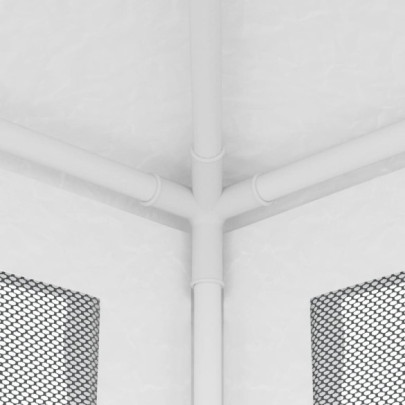 Cort de petrecere cu plasă, 4 pereți - Alb, 2x2m