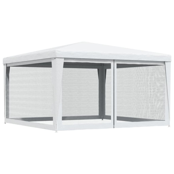 Cort de petrecere cu plasă 4x4m - Alb | Livrare Gratuită