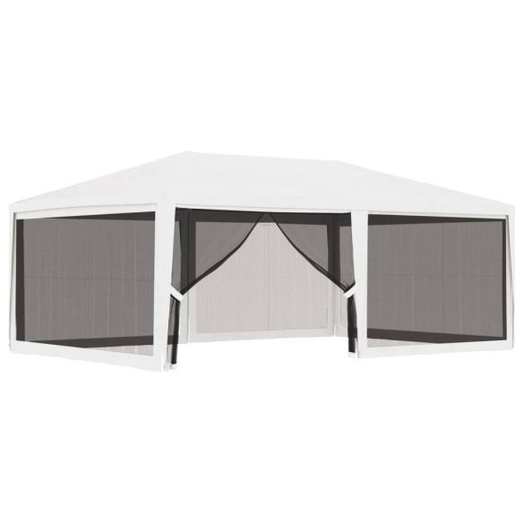 Cort de Petrecere cu Plasă, 4x6m, Alb - Livrare Gratuită