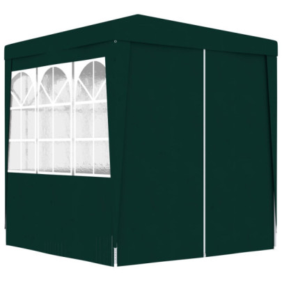 Cort de petrecere profesional cu pereți verde 2 x 2 m - 90 g/m²