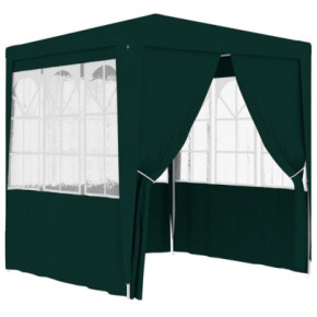 Cort Profesional Petrecere 2,5x2,5m Verde Rezistent