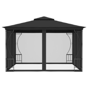 Pavilion cu Plase Antracit 3x3m | Protectie Insecte | Livrare Gratuita 2