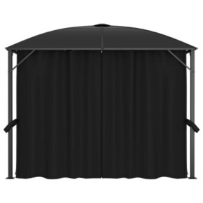Pavilion cu Perdele Antracit 300x300x265 cm | Livrare Gratuita 2