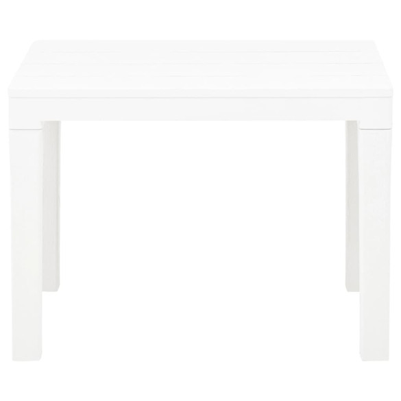 Set 2 Bănci Grădină Alb Plastic | Livrare Gratuită