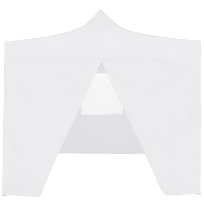 Cort Pliabil 4 Pereți 3x3m - Alb, Oțel | Livrare Gratuită