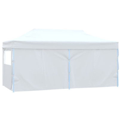 Cort Pliabil pentru Petreceri 3x6m - Alb, Oțel | Livrare Gratuită