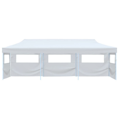 Cort Petrecere Pliabil 5 Pereți - Alb 3x9m | Livrare Gratuită