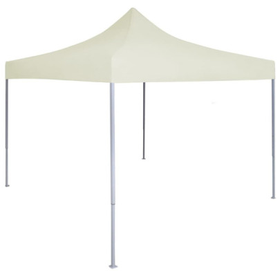 Cort de petrecere pliabil profesional - crem - 2 x 2 m - oțel