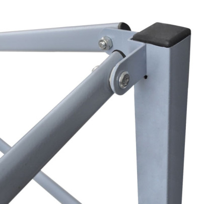 Cort Pliabil pentru Petreceri - 2x2m, Crem, Oțel | Livrare Gratuită