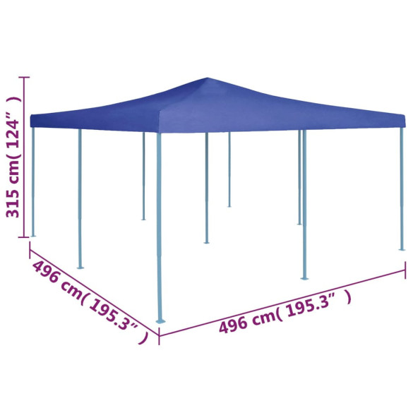 Pavilion Pliabil 5x5m Albastru - Livrare Gratuită