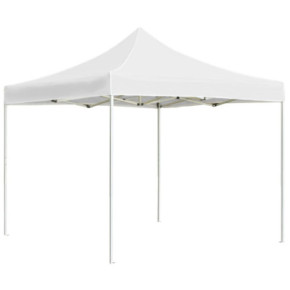 Cort de Petrecere Pliabil Profesional - Alb, 2x2m, Aluminiu