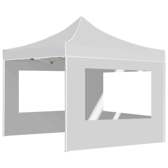 Cort Pliabil de Petrecere cu Pereți - Alb, 2x2 m | Aluminiu