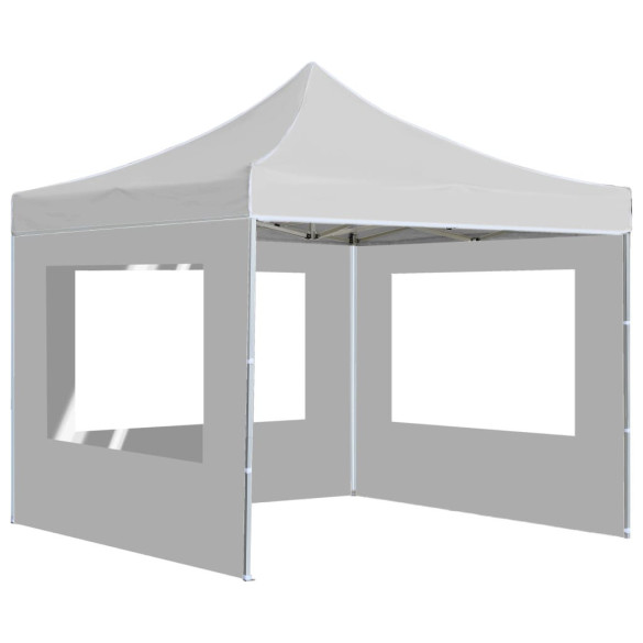 Cort Pliabil de Petrecere cu Pereți - Alb, 2x2 m | Aluminiu