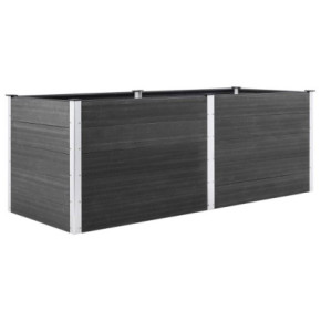 Strat Înălțat Grădină WPC 250x50x91 cm - Livrare Gratuită 2