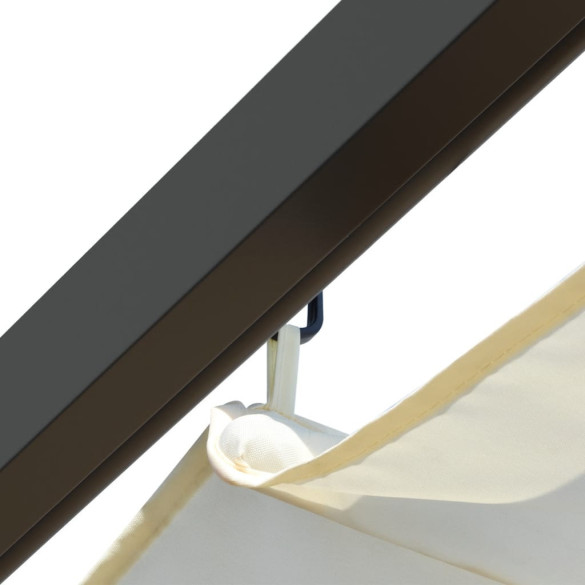 Pergolă Retractabilă Albă 3x3m - Oțel Rezistent - Livrare Gratuită