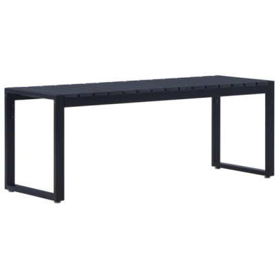 Bancă Grădină Modernă - Negru - 120 cm - Livrare Gratuită