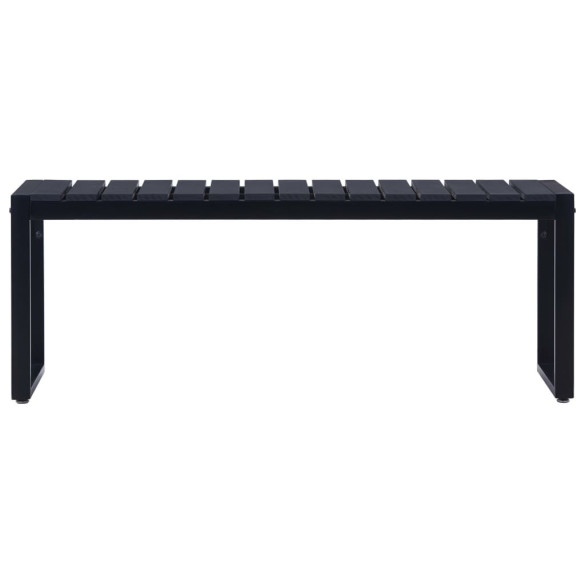 Bancă Grădină Modernă - Negru - 120 cm - Livrare Gratuită