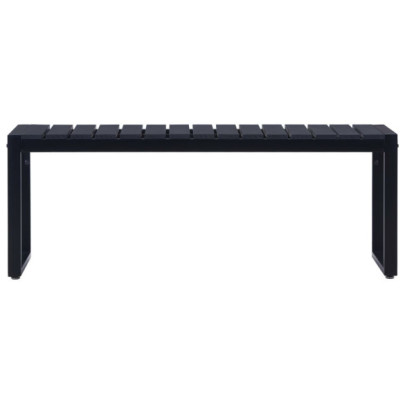 Bancă Grădină Modernă - Negru - 120 cm - Livrare Gratuită