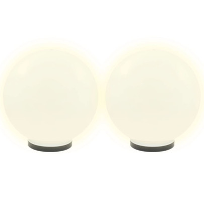 Lămpi Bol LED Sferice pentru Grădină - Set 2 Bucăți | IP44
