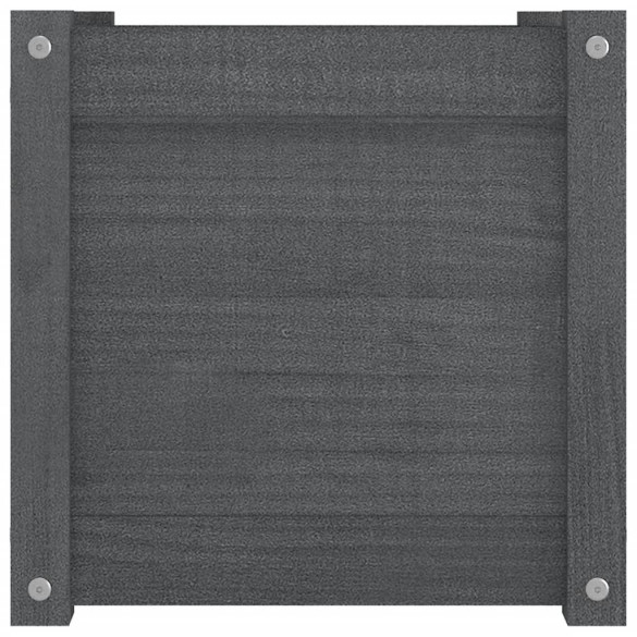 Jardiniere Grădină Lemn Masiv Pin - 2 bucăți - 40x40x40 cm