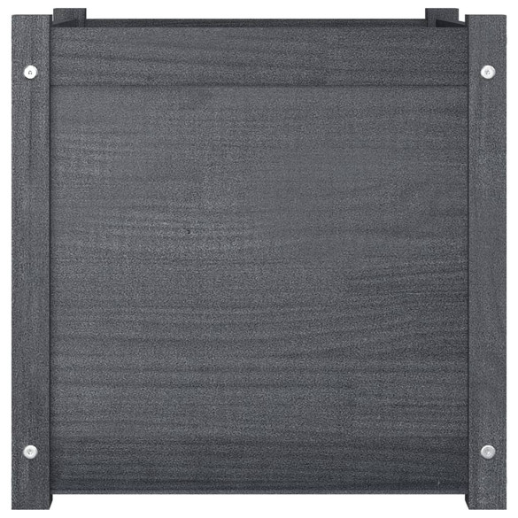 Jardiniere Grădină Lemn Masiv 50x50x50 cm - 2 bucăți