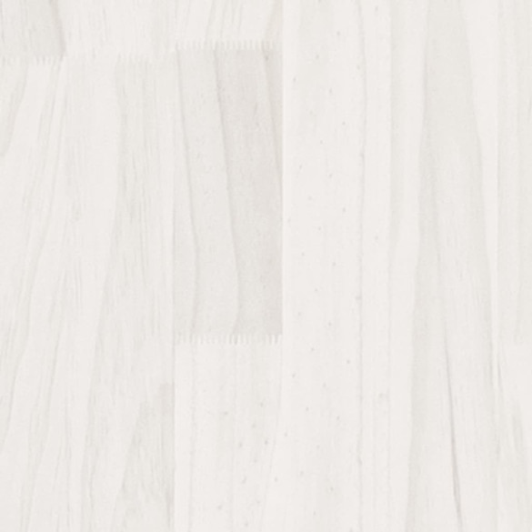 Jardiniere Grădină Lemn Masiv Pin - 2 bucăți Alb