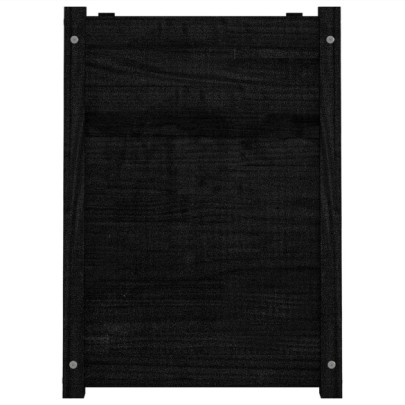Jardinieră Lemn Pin Grădină - Negru 100x50x70 cm