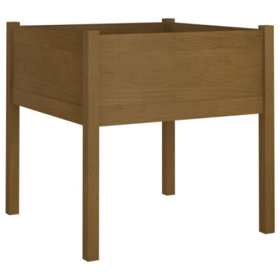 Jardiniere Grădină Lemn Masiv Pin - 2 bucăți 70x70x70 cm