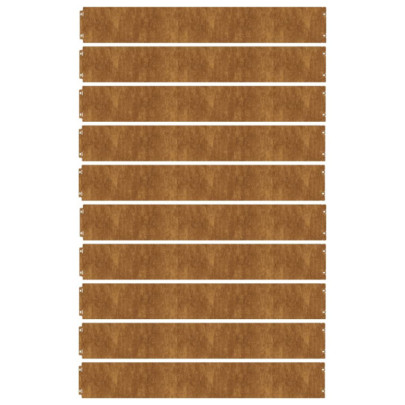 Borduri de gazon Corten flexibil - 10 bucăți | Livrare Gratuită