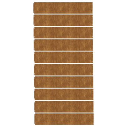 Borduri Gazon Oțel Corten 10 buc - Livrare Gratuită