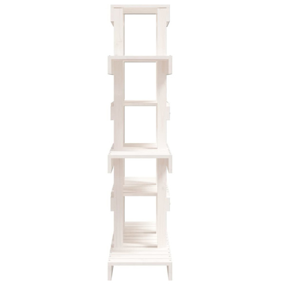 Suport Plante Lemn Masiv - Alb | Raft Exterior/Interior