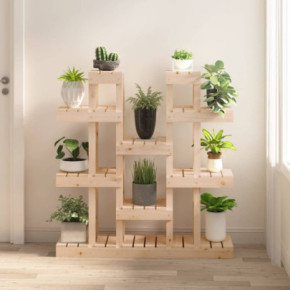 Suport Plante Lemn Masiv de Pin - 104,5x109,5 cm