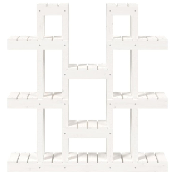 Suport Plante Lemn Masiv Pin - Alb | Comandă Online