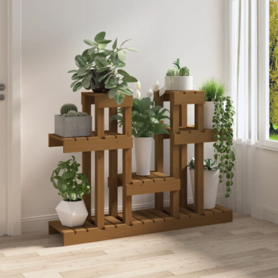 Suport Plante Lemn Masiv Pin - 104.5x25x77.5 cm - Livrare Gratuita