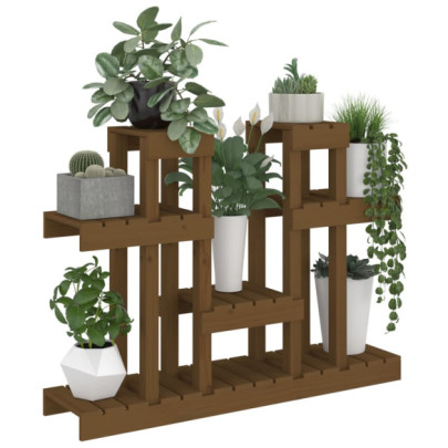 Suport Plante Lemn Masiv Pin - 104.5x25x77.5 cm - Livrare Gratuita