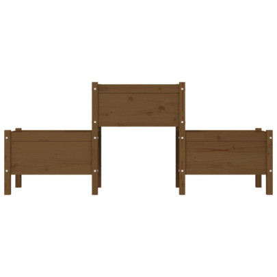 Jardinieră Lemn Masiv de Pin - 178x44x75 cm - Maro Miere
