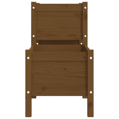 Jardinieră Lemn Masiv de Pin - 178x44x75 cm - Maro Miere